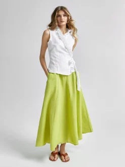 Naisten Pusero, DORITA 2 LINEN TOP>Andiata