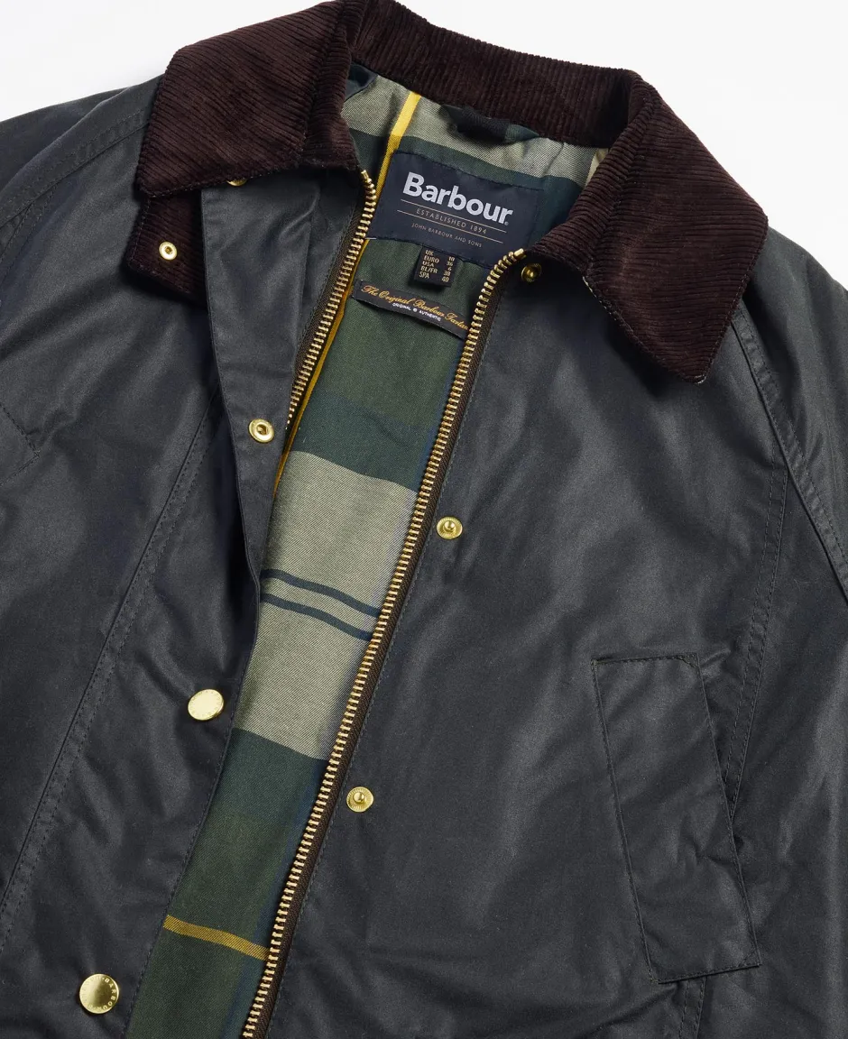 Long Beadnell Wax Jacket TUMMANVIHREÄ>Barbour Discount