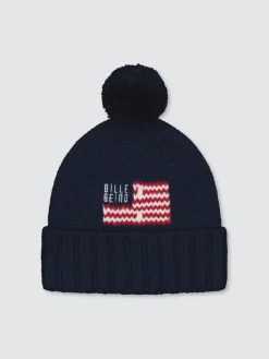 unisex pipo Flag Pom Pom Beanie,>Billebeino Outlet