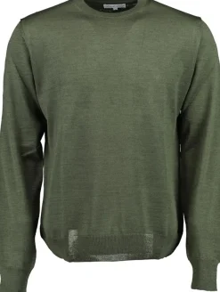 Black Blue Miesten Neulepusero, MERINO O-NECK>Black and Blue Discount