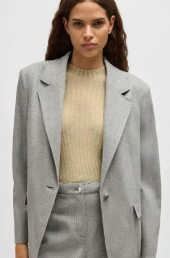 Naisten Bleiseri, JASOBANE BLAZER Vaaleanharmaa><noscript><img width=