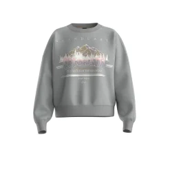 naisten college, ELAND SWEATSHIRT Vaaleanharmaa>BOSS Orange Best