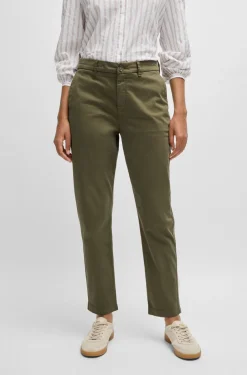 Naisten Housut, TACHINI2-D PANT Armeijanvihreä>BOSS Orange Outlet