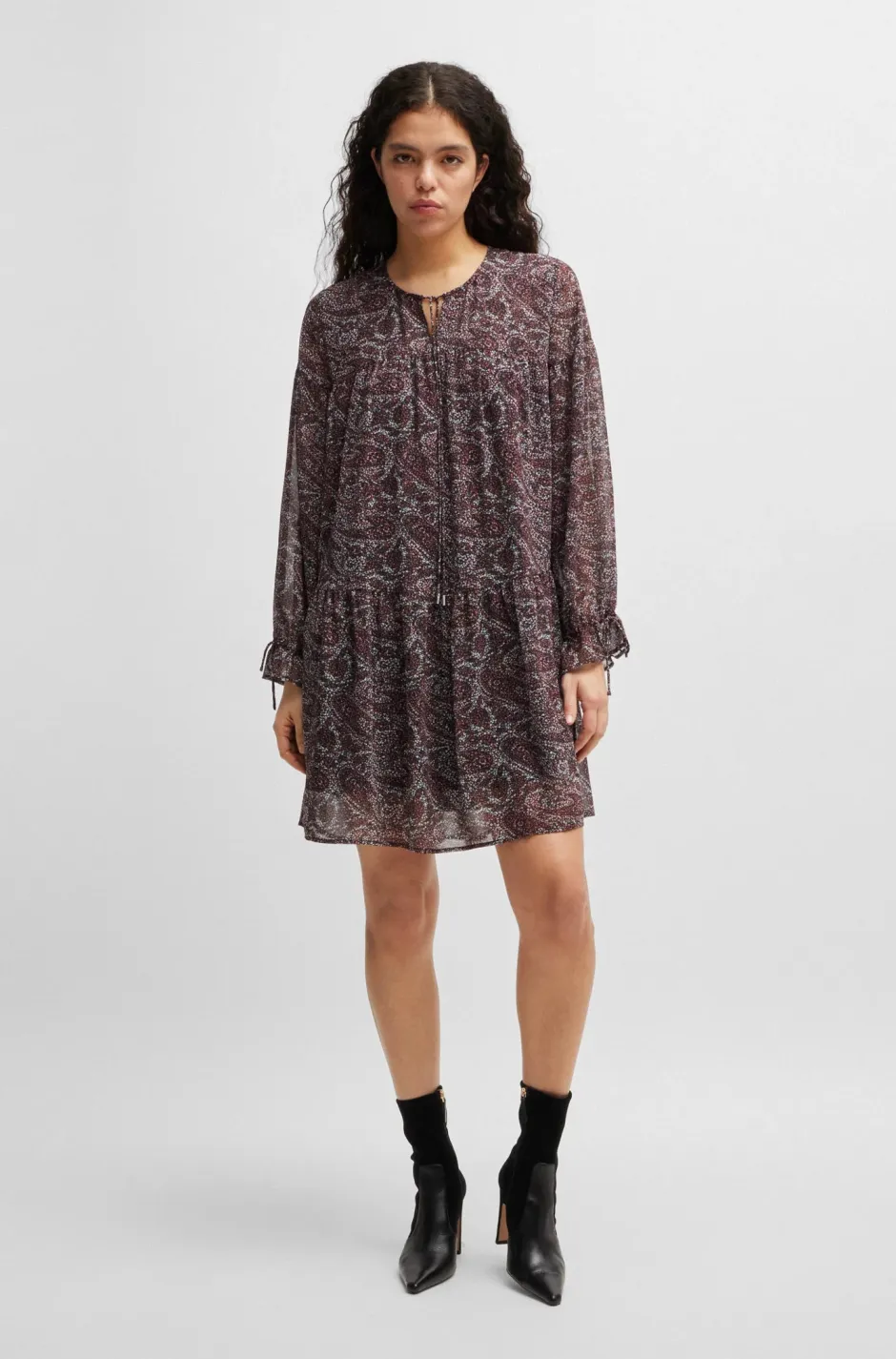 naisten mekko, DIVENO DRESS>BOSS Orange Sale