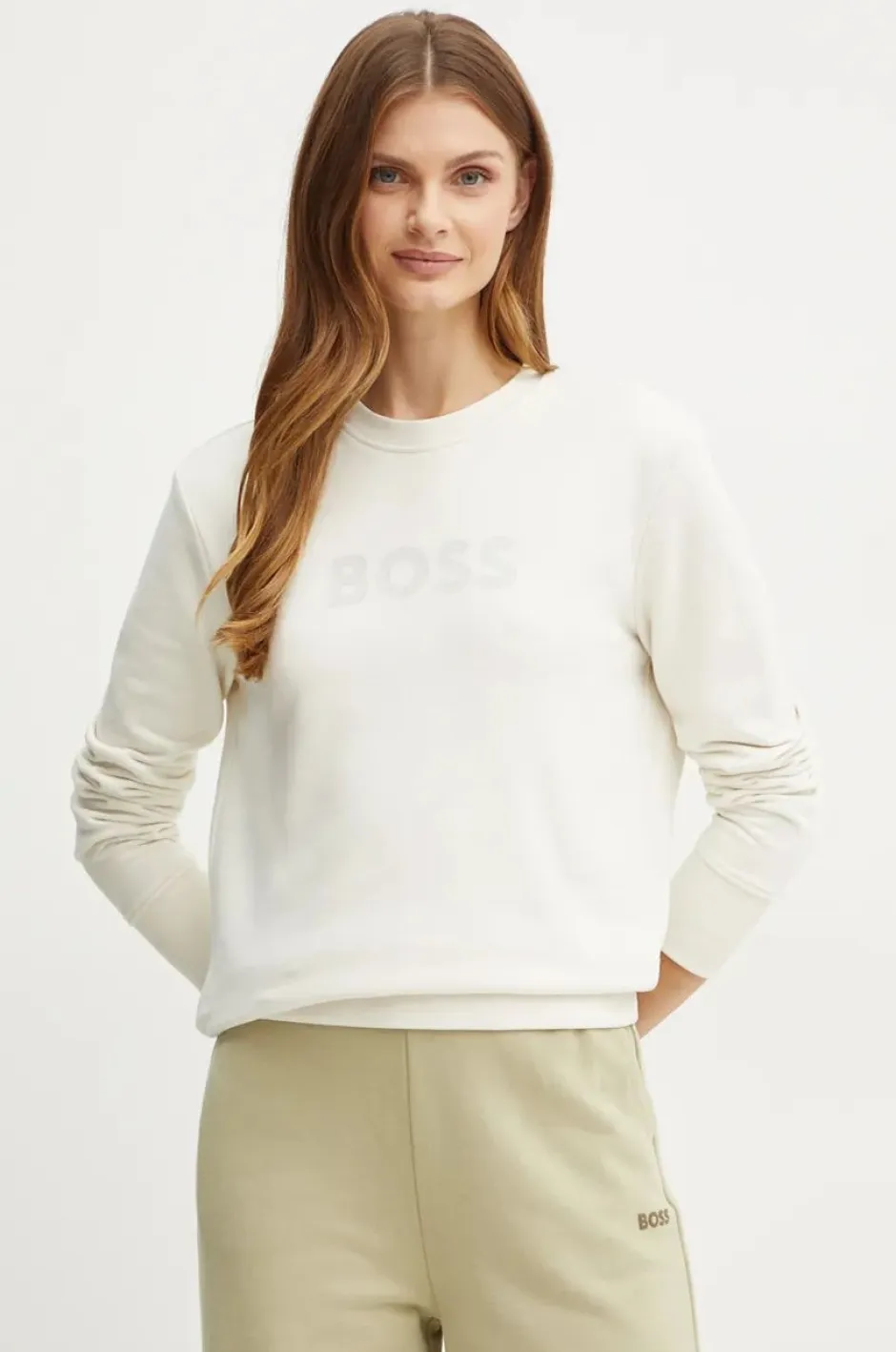 Boss woman collegepaita, ELABOSS SWEATSHIRT>BOSS Orange Hot