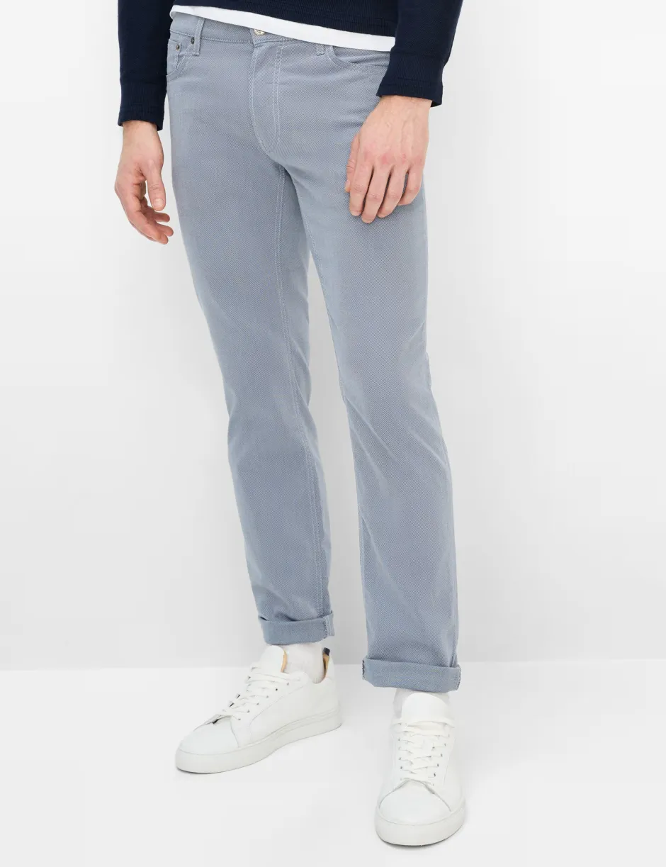 miesten housut Chuck Tri-Flex Modern Fit Stucture, sininen>Brax Discount