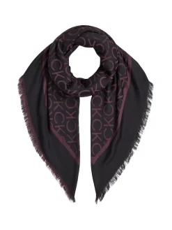 naisten huivi,DIAGONAL MONOGRAM JACQUARD SCARF>Calvin Klein Accessories New