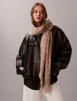 unisex huivi Emblem AOP Contrast LW Square,>Calvin Klein Accessories Clearance