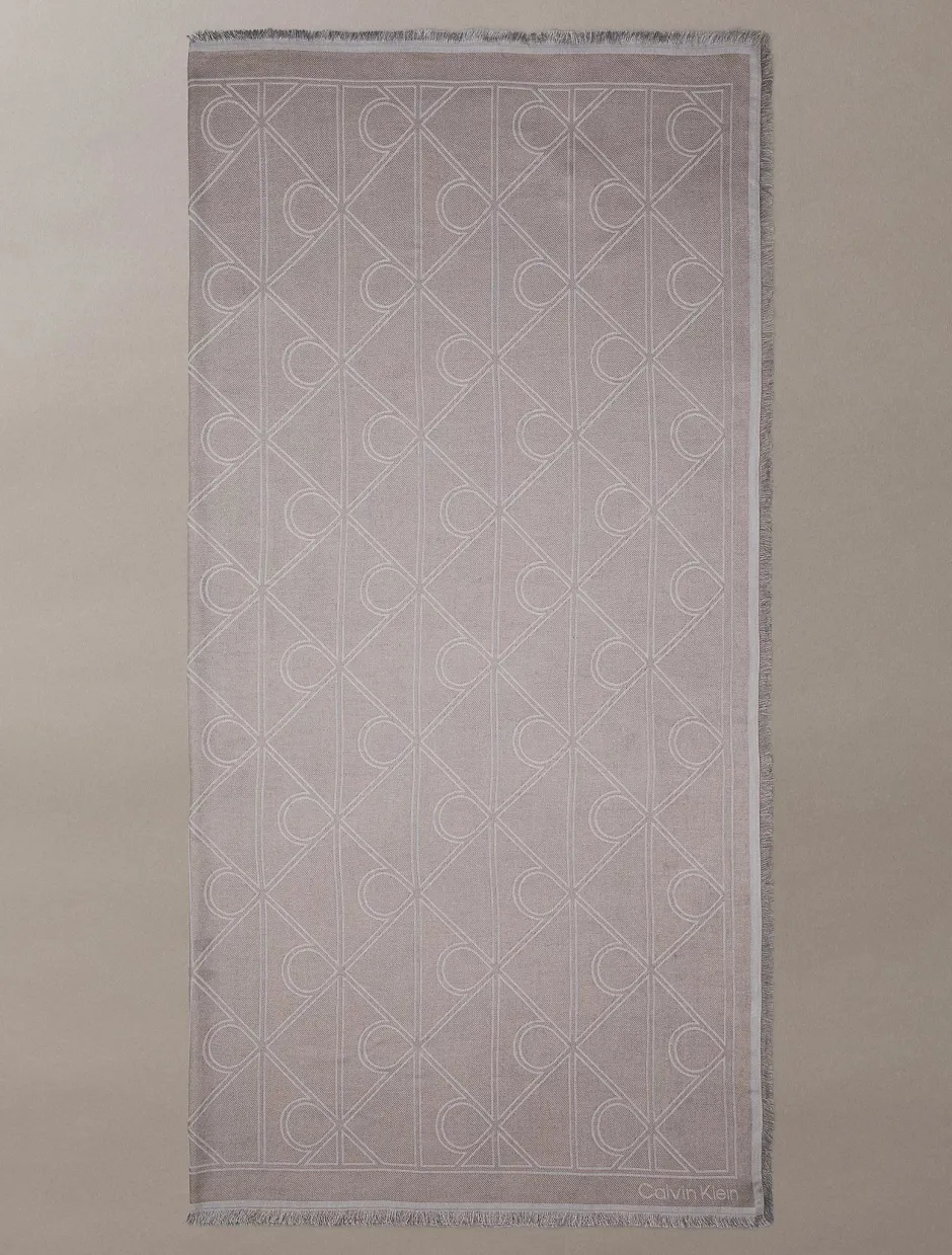 unisex huivi Emblem AOP Contrast LW Square,>Calvin Klein Accessories Clearance