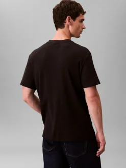 miesten t-paita SS Waffle Badge Crewnk Tee,>Calvin Klein Jeans Outlet