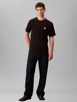 miesten t-paita SS Waffle Badge Crewnk Tee,><noscript><img width=