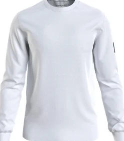 Miesten Paita, MONOLOGO BADGE WAFFLE LS TEE>Calvin Klein Jeans