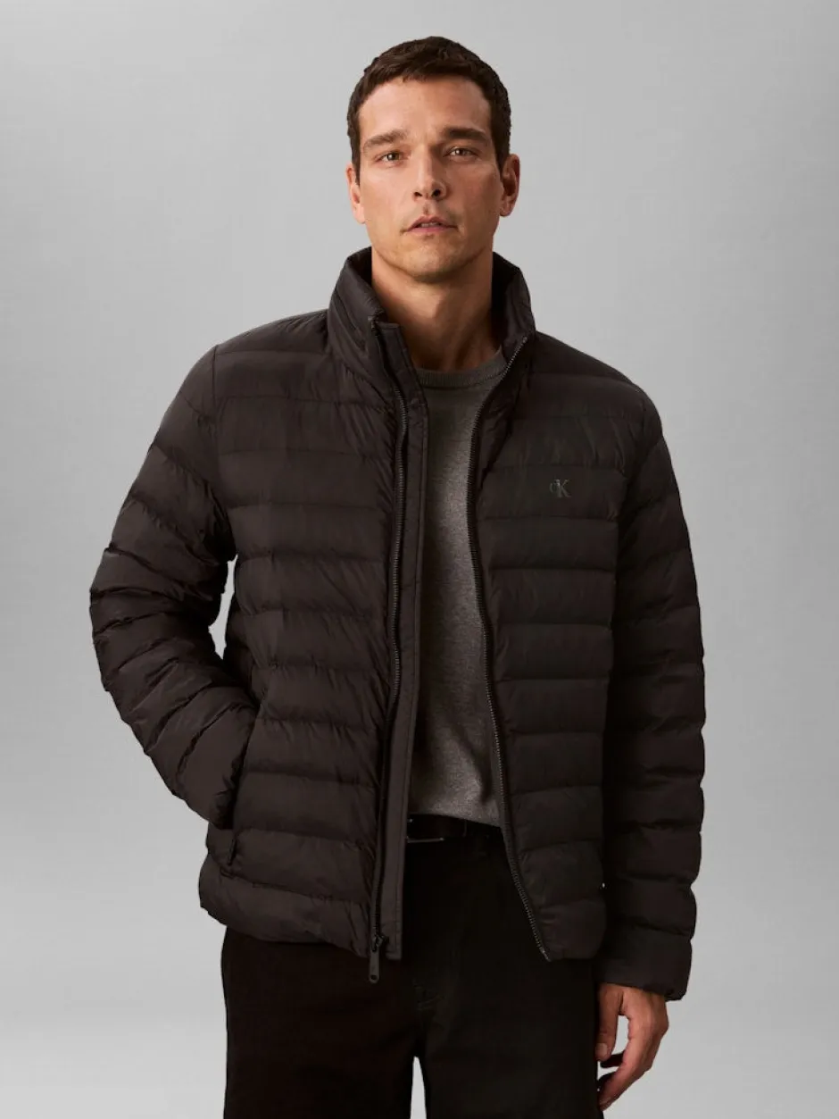 miesten kevyttoppatakki, LS NYLON LT WEIGT HDD>Calvin Klein Jeans Clearance