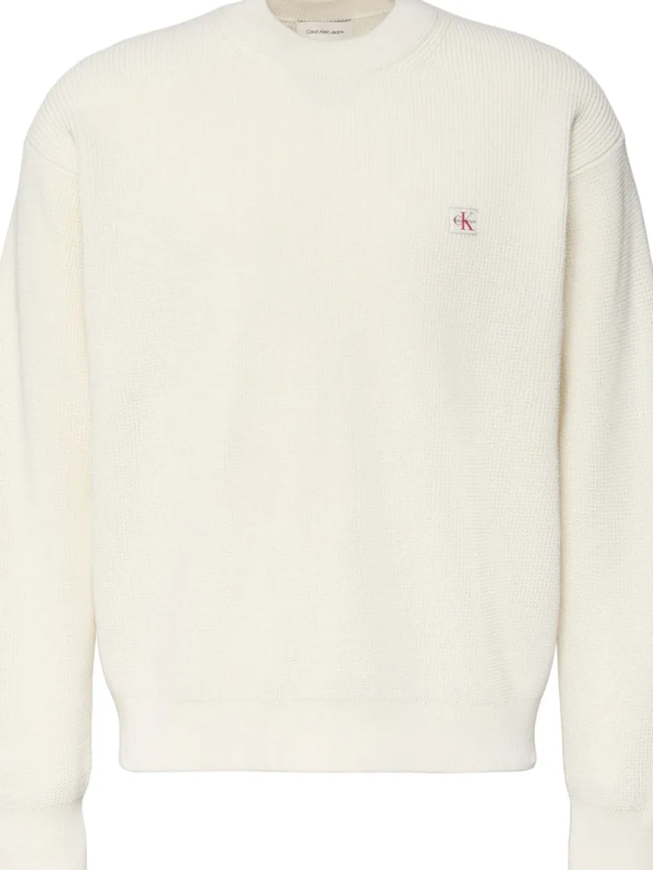 miesten neulepusero LS EZ Cotton Waffle Crwnk Swtr 9,>Calvin Klein Jeans New