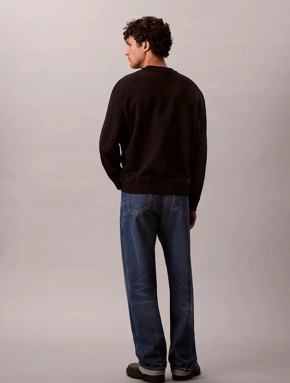 miesten collegepaita LS EU 350Terry Monologo CN Swtsh,>Calvin Klein Jeans Outlet