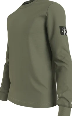 Miesten Paita, MONOLOGO BADGE WAFFLE LS TEE Armeijanvihreä><noscript><img width=