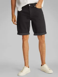 miesten shortsit, SLIM SHORT 1A4 BLACK>Calvin Klein Jeans Sale