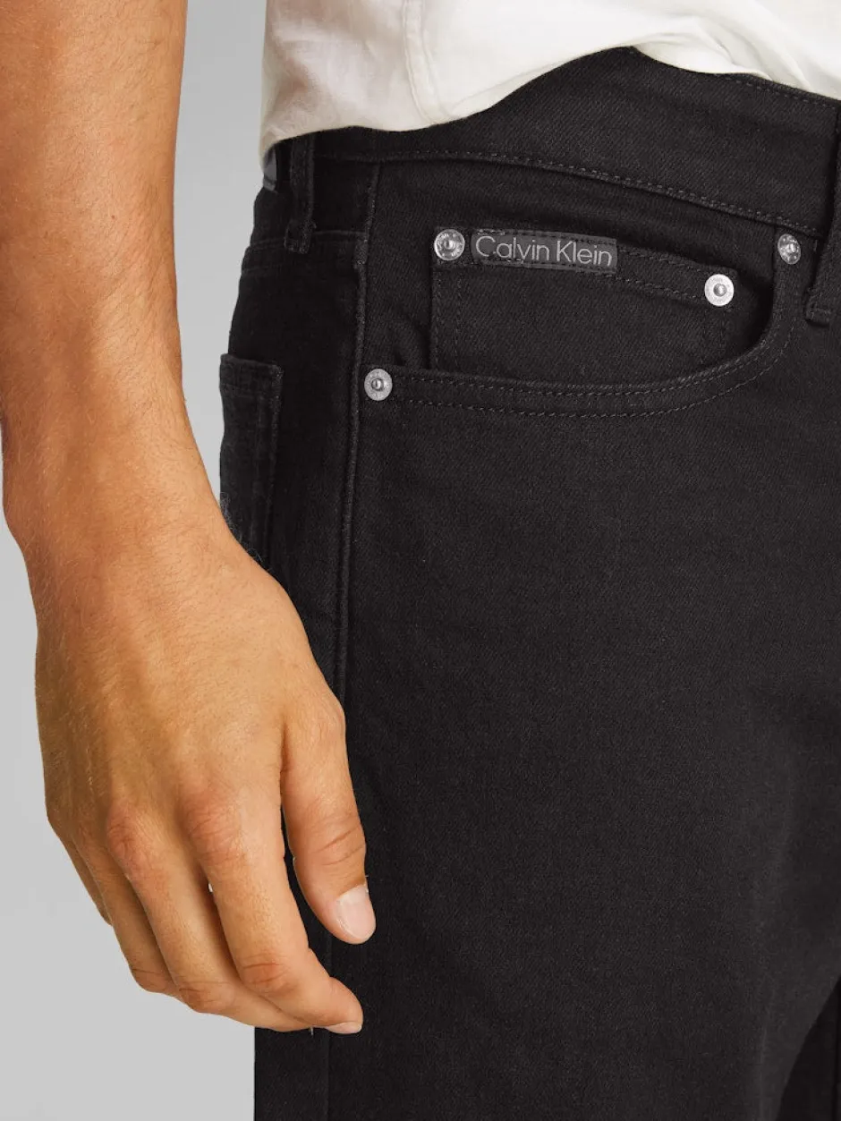 miesten shortsit, SLIM SHORT 1A4 BLACK>Calvin Klein Jeans Sale