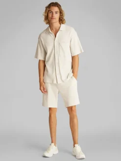 miesten paita, CHUNKY WAFFLE SS HWK OVERSHIRT>Calvin Klein Jeans