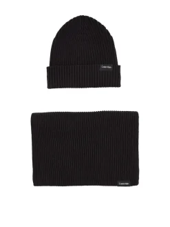 Miesten Kaulaliina & Pipo GS CLASSIC COTTON SCARF AND BEANIE,>Calvin Klein Jeans Best