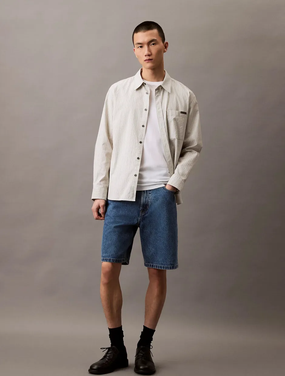 miesten shortsit, 90S MID BLUE STONE SHORT Indigo>Calvin Klein Jeans Online