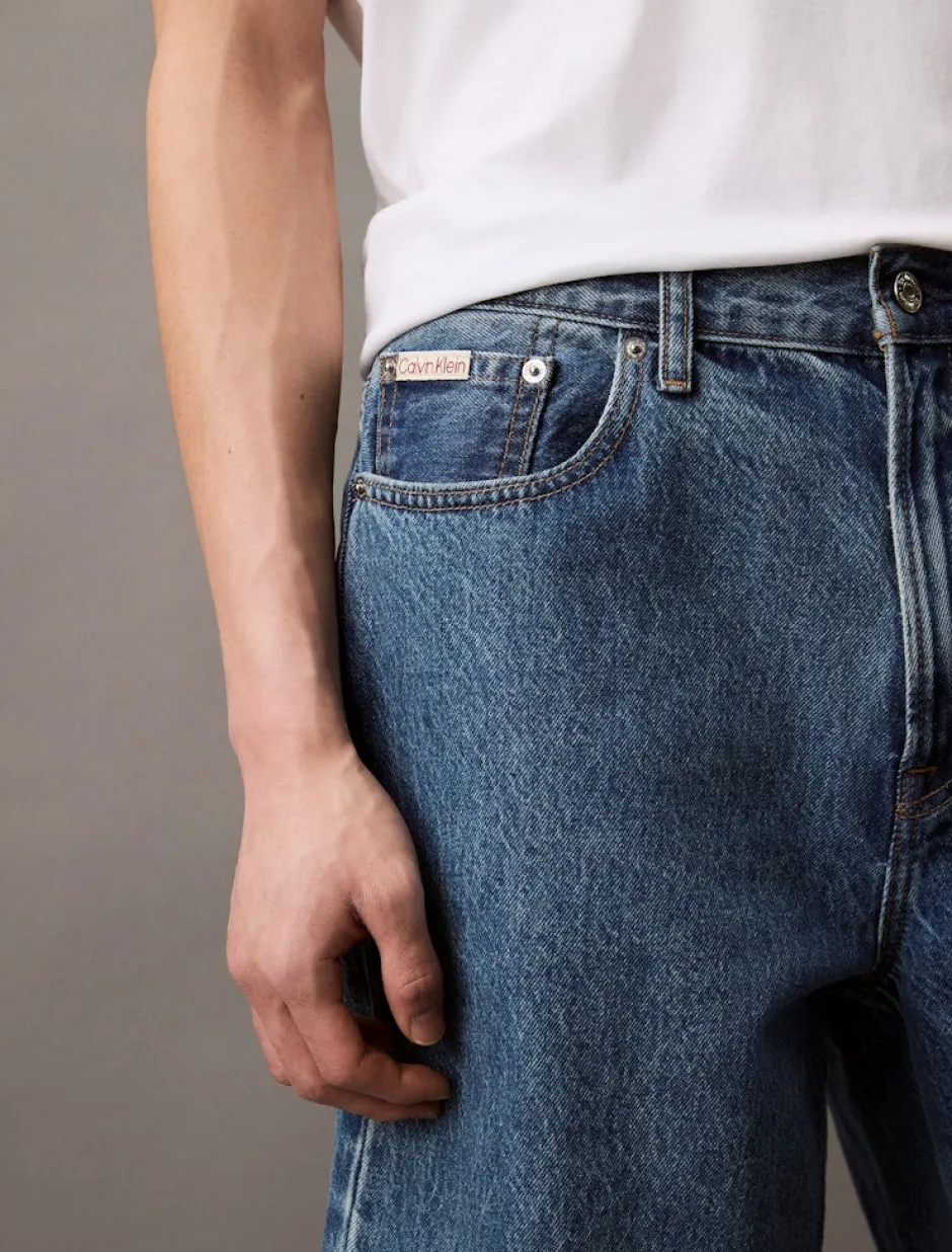 miesten shortsit, 90S MID BLUE STONE SHORT Indigo>Calvin Klein Jeans Online