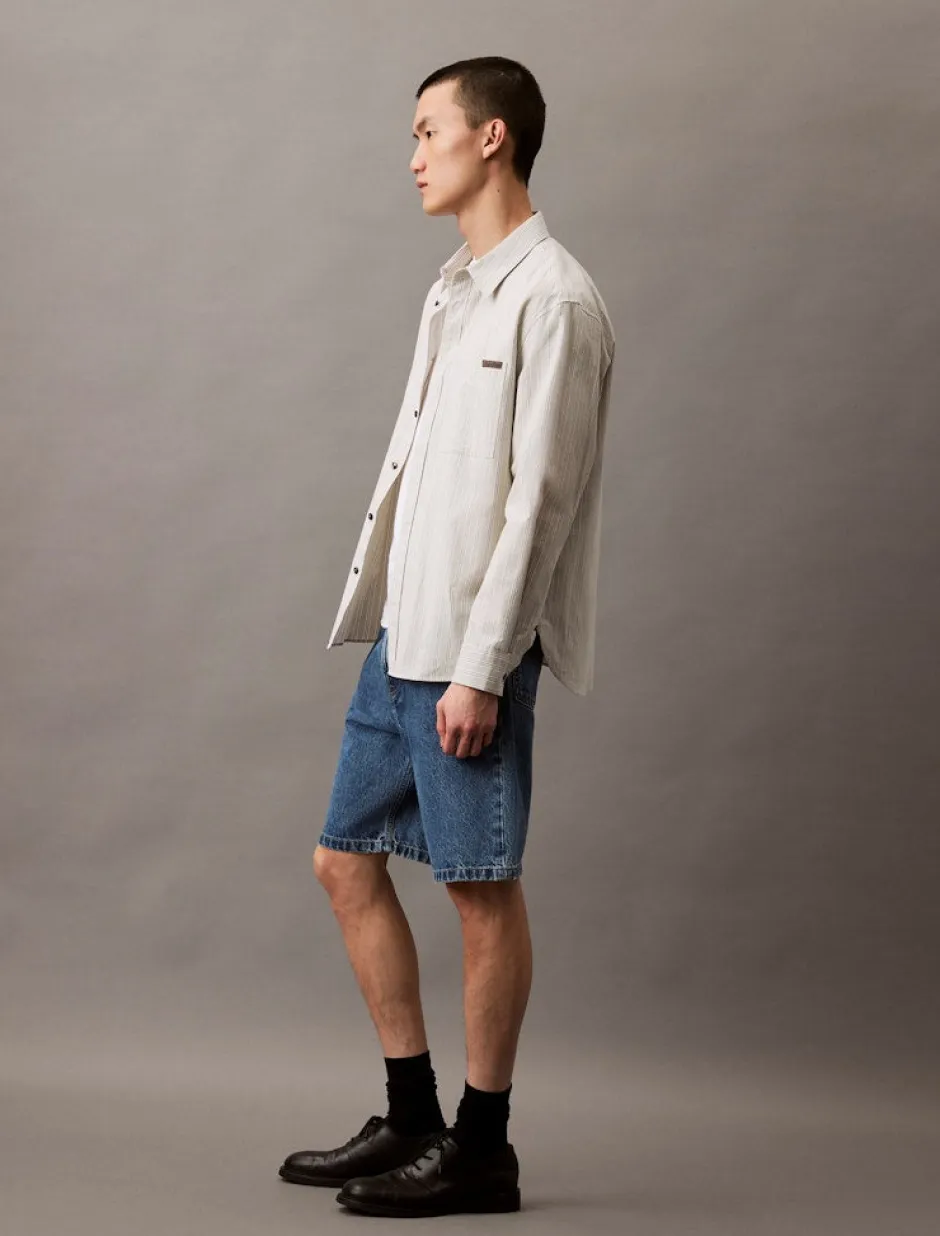 miesten shortsit, 90S MID BLUE STONE SHORT Indigo>Calvin Klein Jeans Online