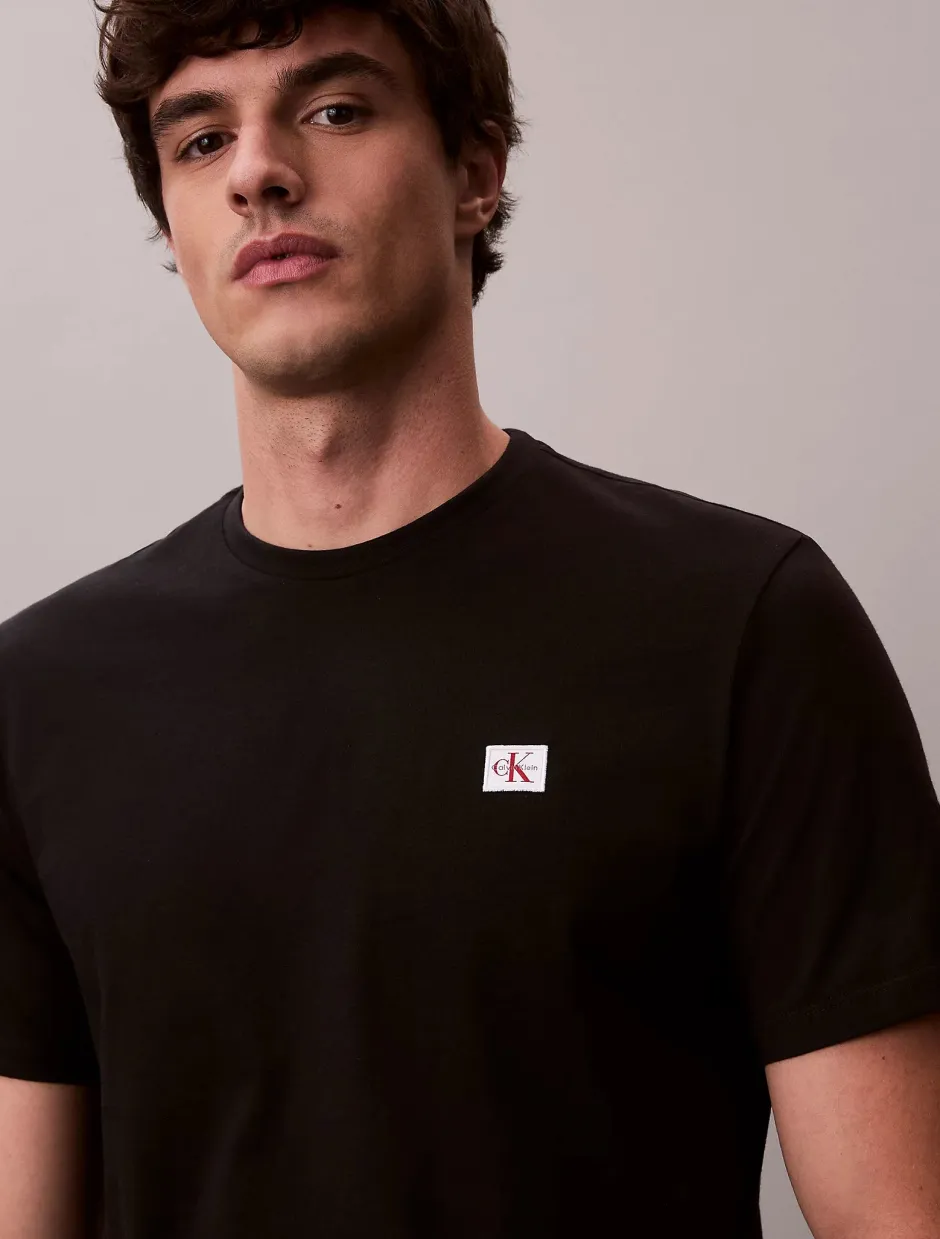 miesten t-paita K SS Badge Tee,>Calvin Klein Jeans