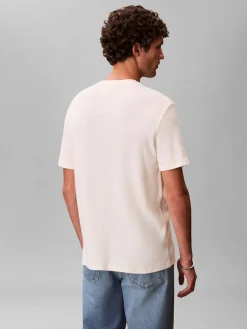 miesten t-paita SS Waffle Badge Crewnk Tee,>Calvin Klein Jeans Sale