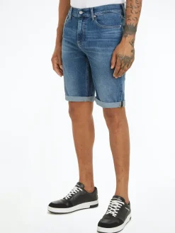 miesten shortsit, SLIM SHORTS Sininen, Indigo>Calvin Klein Jeans Outlet