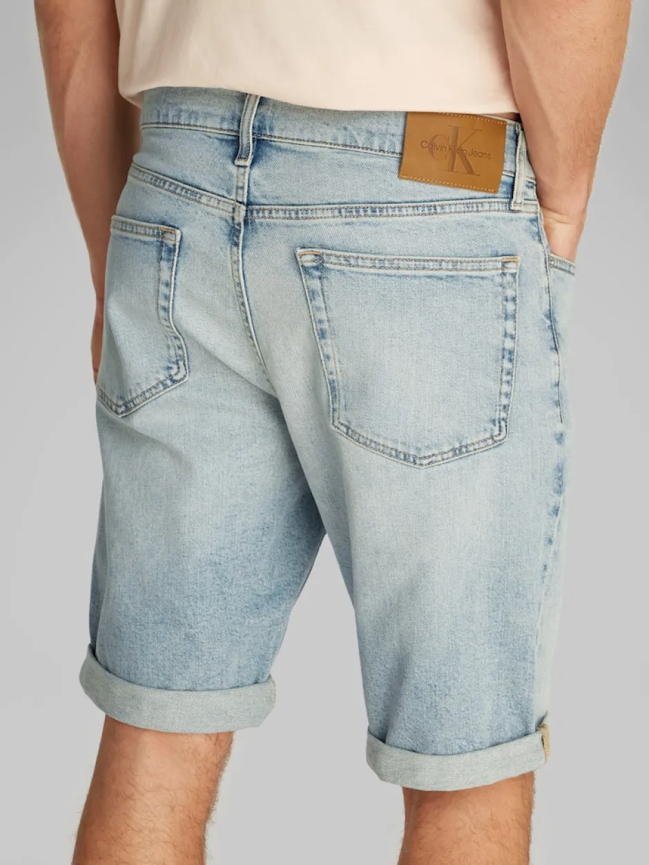 miesten shortsit, SLIM SHORT 1AA LIGHT BLUE Sininen, Indigo>Calvin Klein Jeans Outlet