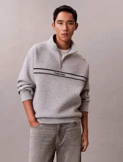 miesten collegepaita LS Cotton Spacer Stripe Rib QTR,><noscript><img width=