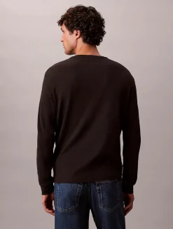 miesten college, LS WAFFLE LS TEE>Calvin Klein Jeans Clearance