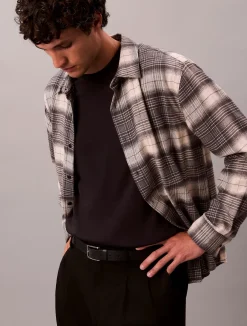 miesten kauluspaidat LS BRUSHED PLAID EASY SHIRT,>Calvin Klein Jeans Best