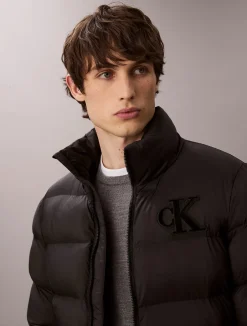 miesten Puffertakki, LS NYLON MONOGRAM PUFFER JACKET><noscript><img width=