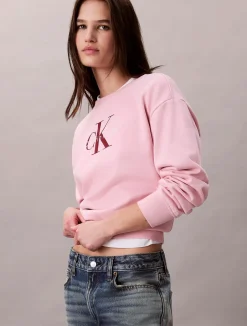 naisten collegepusero, LS MONOLOGO FRENCH TERRY SWEATSHIRT><noscript><img width=