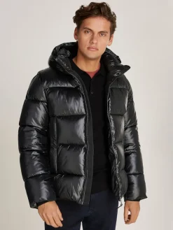 Miesten Takki, HOODED QUILT PUFFER MW GLOSS>Calvin Klein Menswear Sale