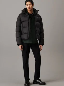 Miesten Takki, HOODED QUILT PUFFER><noscript><img width=