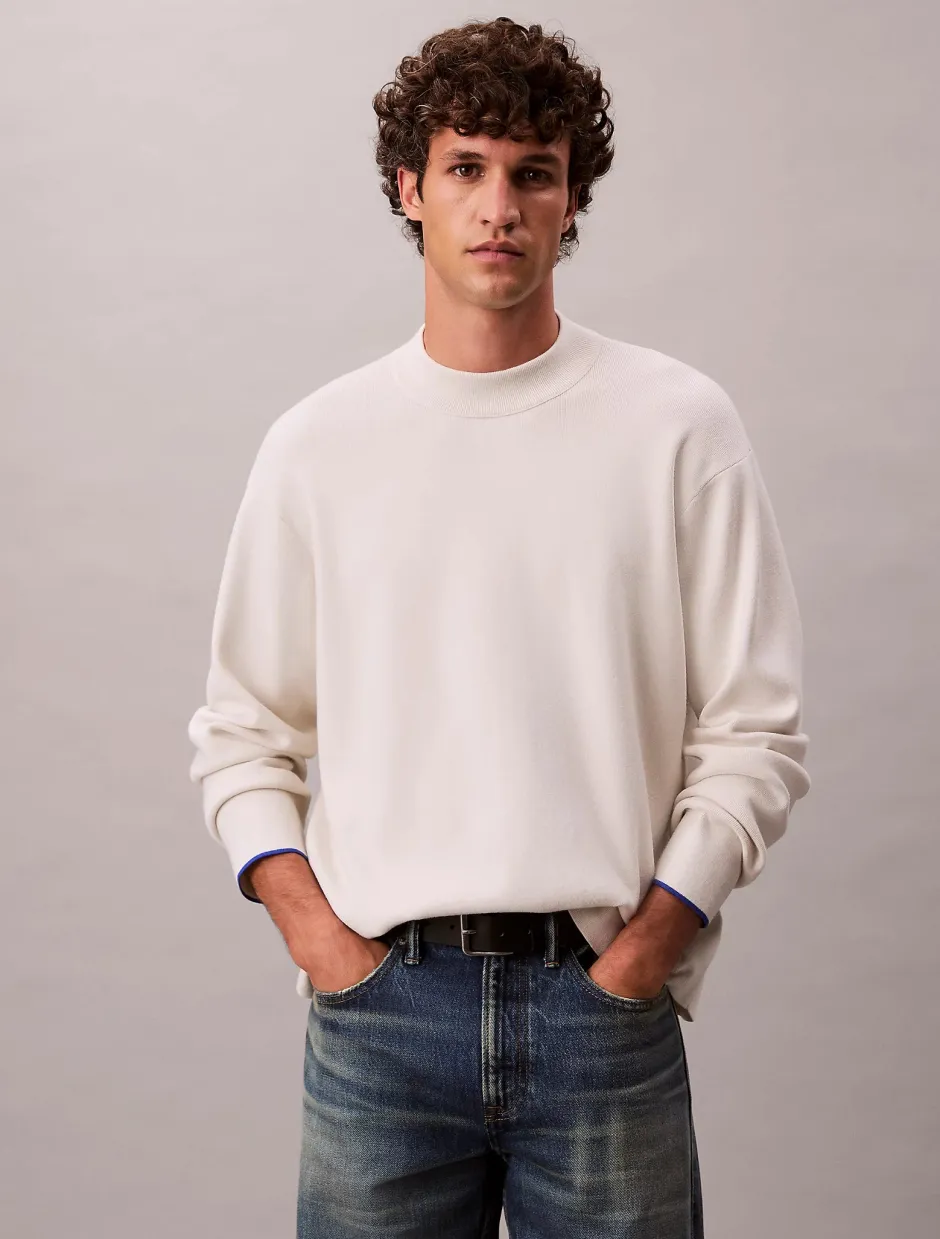 miesten neulepusero LS CK TECH KNIT QZ SWEATER 14GG,>Calvin Klein Menswear Online