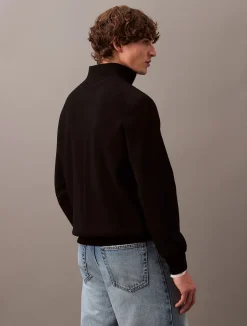 miesten neulepusero LS CK TECH KNIT QZ SWEATER 14GG,>Calvin Klein Menswear Discount