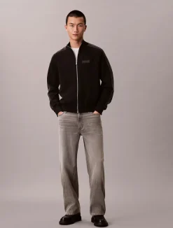 Calvin Klein miesten neuletakki LS Tech Knit Track Jacket FZ SWT,><noscript><img width=