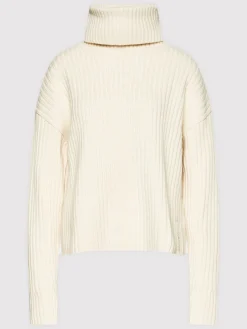 naisten neulepusero, CHUNKY RIB ROLL NECK SWEATER><noscript><img width=