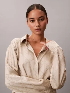 naisten pyjamasetti K-SATIN AOP SET,><noscript><img width=