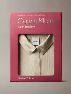 naisten pyjamasetti K-SATIN AOP SET,><noscript><img width=