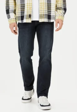 miesten farkut, WOODSTOCK RELAXED FIT NOS JEANS DK BLUE Indigo>Camel Active New