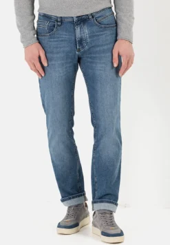 miesten farkut, WOODSTOCK FLEX ACTIVE Indigo>Camel Active New