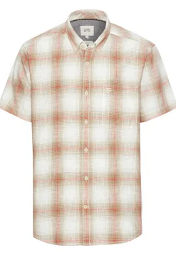 miesten kauluspaita, 409261-5S61-19 Valkoinen Ruutu>Camel Active Discount