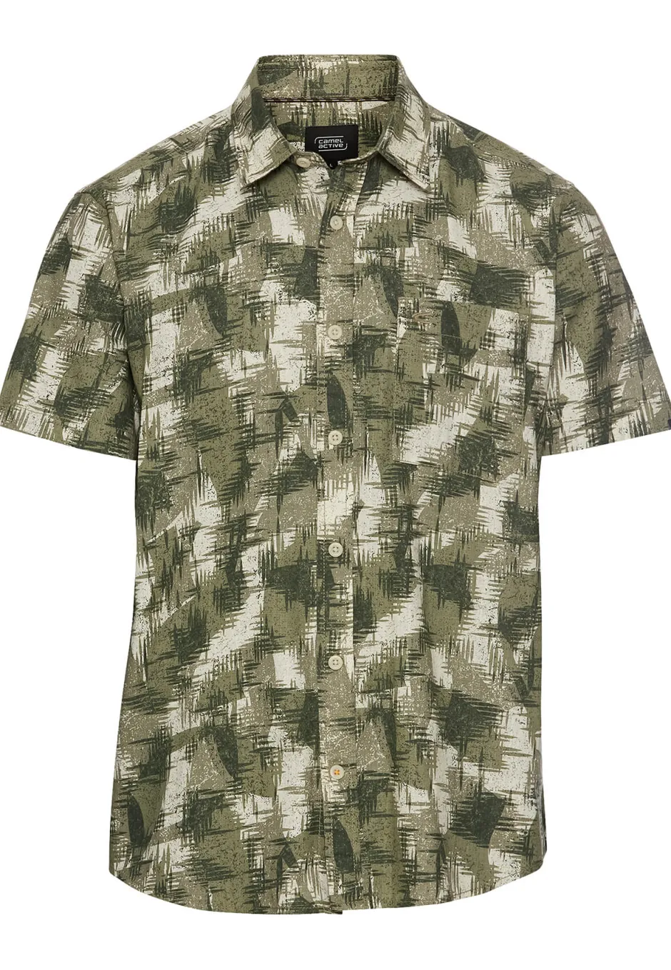 miesten kauluspaita, 409274-5S74-34 Vihreä Kuosi>Camel Active Hot