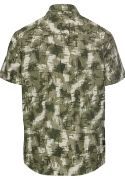 miesten kauluspaita, 409274-5S74-34 Vihreä Kuosi>Camel Active Hot