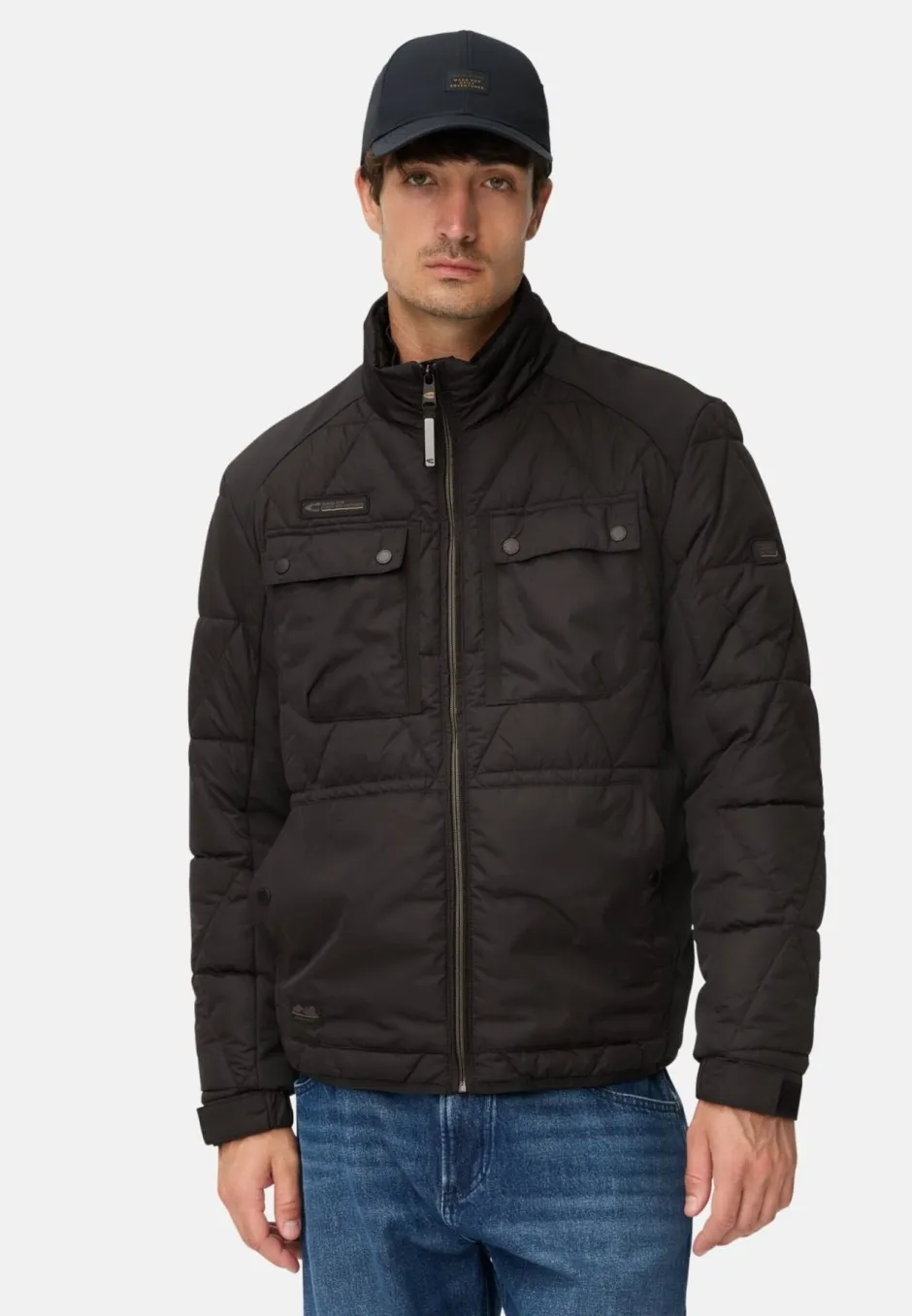 miesten takki, QUILTED BLOUSON JACKET>Camel Active New